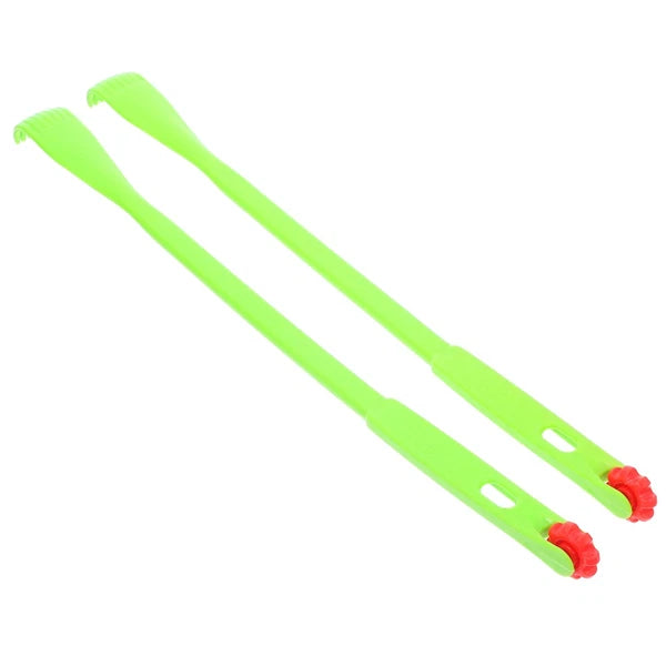 2 Pcs Itch Rake Massager Man Telescopic Back Scratcher Hand Tools Long
