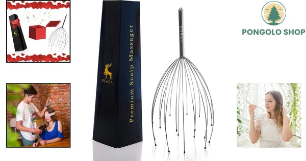 Adjustable Aluminum Head Scratcher - Ideal for Stress Relief & Relaxation