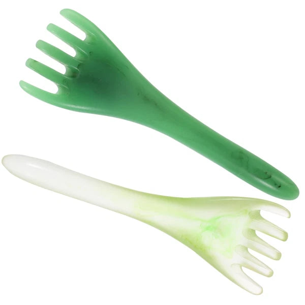 2 Pcs Head Therapy Comb Massage Claw Miss Resin Scalp Massager Scratcher Tool