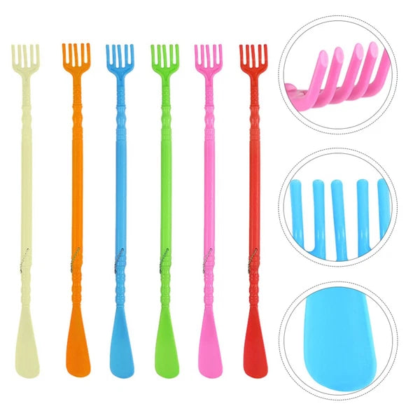 6 Pcs Massage Shoes Wearing Helper Seniors Shoehorn Miss Man Scratcher