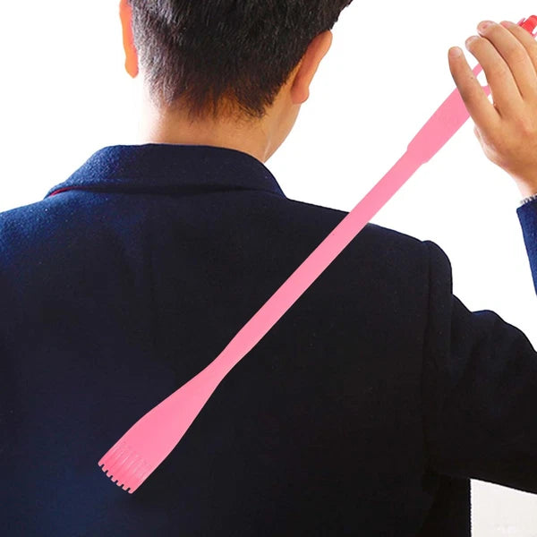 2 Pcs Itch Rake Massager Telescopic Back Scratcher Hand Man Travel Tools