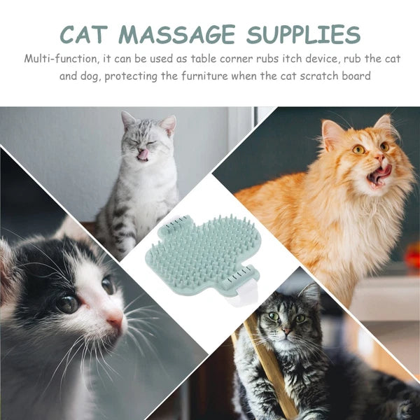 Funny Cat Toy Table Corner Massager Self-cleaning Scratcher Comb