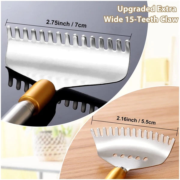 Back Scratcher with 2Pcs Detachable Wide Claws Heavy-Duty Backscratchers for ...