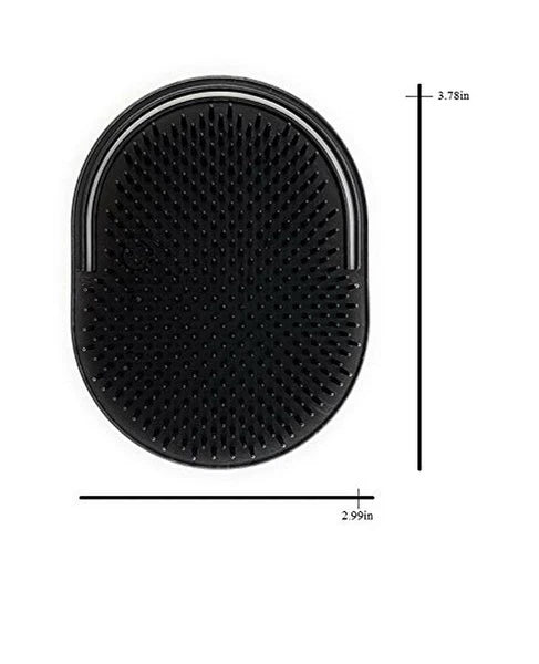GBS Soft Pocket Shower Palm Hair Brush 1.48 OZ Massager Head Scratcher 3 Pack