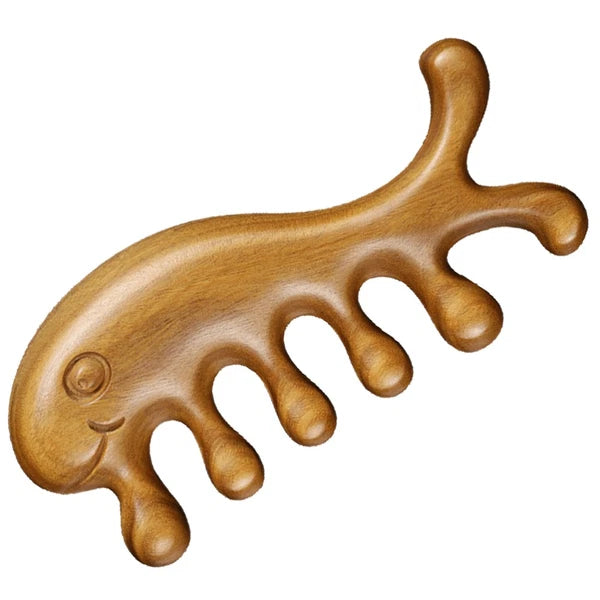 Ebony Massage Comb Man Miss Hair Massager Scalp Brush Medicated Scratcher