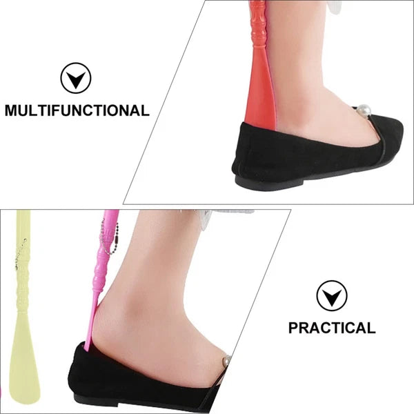 6 Pcs Massage Shoes Wearing Helper Seniors Shoehorn Miss Man Scratcher