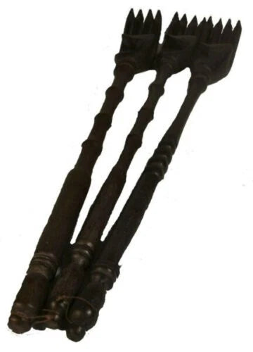 Fair Trade Hand Carved And Painted Balinese Wooden Back Scratcher 44Cm Massager