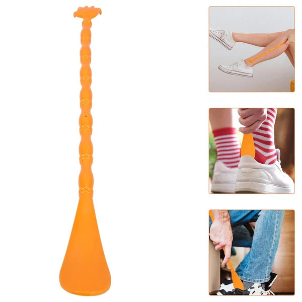 2 Pcs Itchy Claw Shoe Horn Back Massager Stick Dual-sided Scratcher