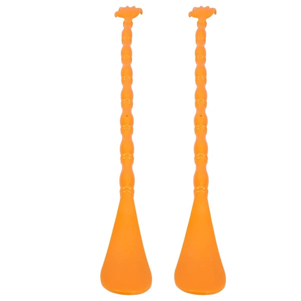 2 Pcs Itchy Claw Shoe Horn Back Massager Stick Dual-sided Scratcher
