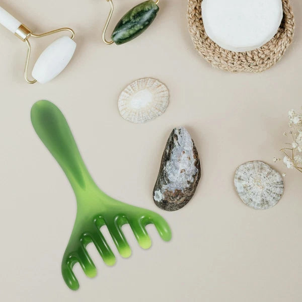Head Massager for Headaches Scalp Scratcher Tool Gua Sha Brush for Scalp