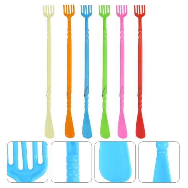 6 Pcs Massage Shoes Wearing Helper Seniors Shoehorn Miss Man Scratcher
