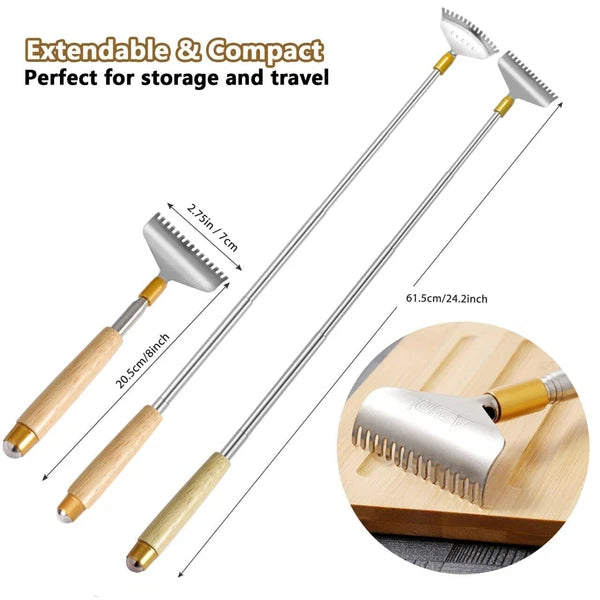 Back Scratcher with 2Pcs Detachable Wide Claws Heavy-Duty Backscratchers for ...