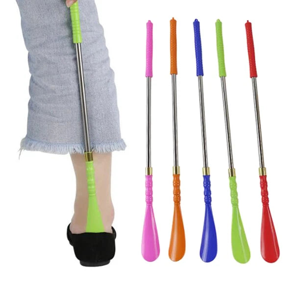 5 Pcs Shoe Horn Old Man Back Scratcher Massager Metal Shoe Horns Shoe Spoon
