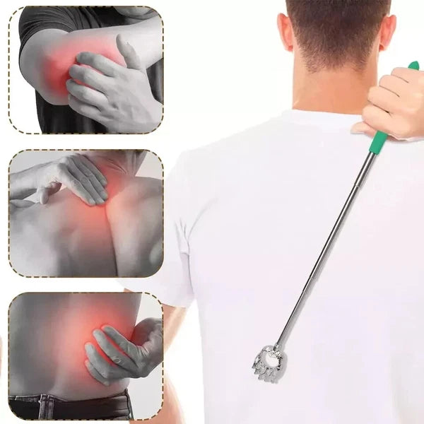4 Pack Back Scratcher for Men Women, Bear Claw Telescopic Scratcher Back Massage
