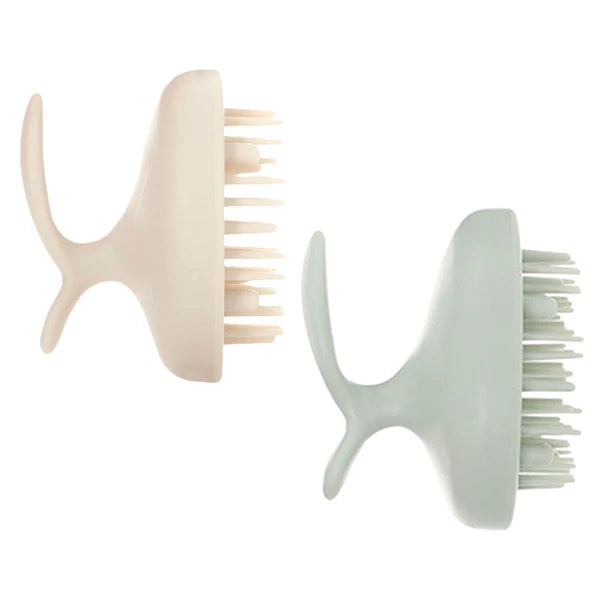 2pcs shower brush head scratcher massager brain massager helmet hair massager-