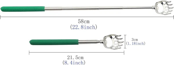 4pcs Telescoping Back Scratcher, Portable Extendable Telescopic Bear Claws Metal