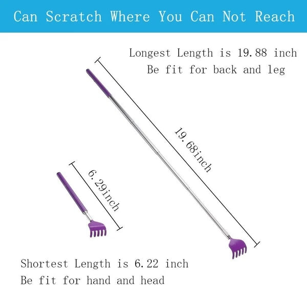 Elegant Portable Back Scratcher - Stainless Steel, Compact Design for Travel