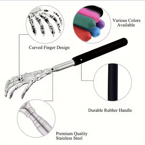 Back Scratcher Portable Extendable Stainless Steel Telescoping Back Scratcher