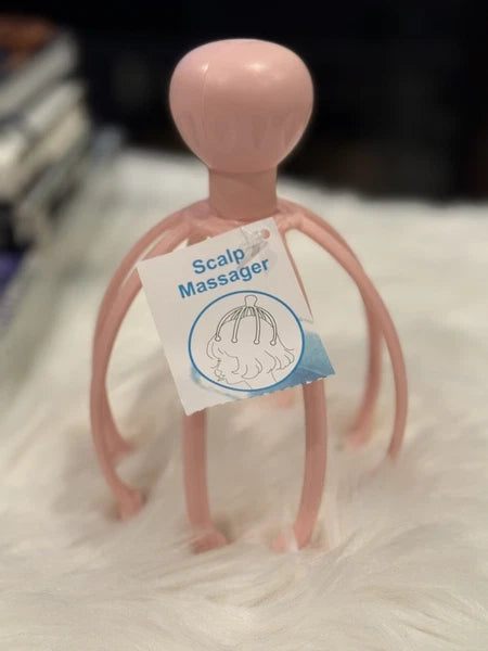 Head Massager/Scratcher, Massaging Scalp Help Relax, Calm Stress, w/ Steel Ball