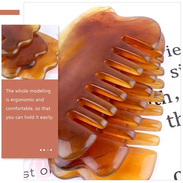 Set of 2 Massage Comb Scraping Board Head Massager Scalp Scratcher