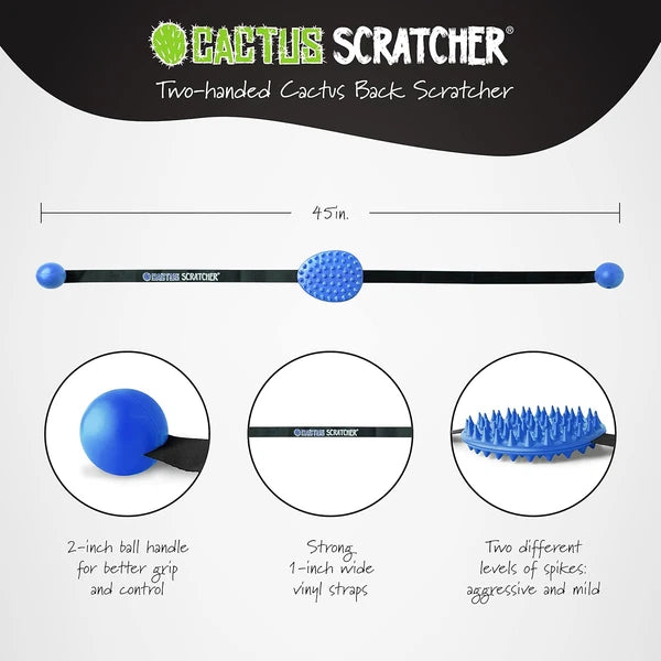 Original Back Scratcher for Itching Relief, 2-Sided Aggressive & Soft Spikes, Lo