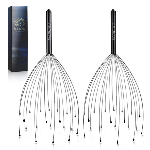 NICEMOVIC 2 Pack Head Scalp Massager Stocking Stuffers Stress Relief Gifts for